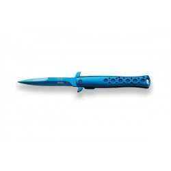 BRICEAG CU DESCHIDERE RAPIDA - FULL BLUE TITANIUM COATED - 10 CM