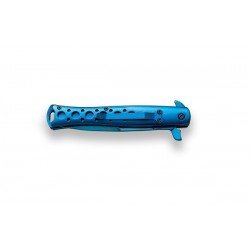 BRICEAG CU DESCHIDERE RAPIDA - FULL BLUE TITANIUM COATED - 10 CM