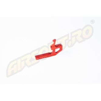 RETRO ARMS CNC EXTENDED CHARGING HANDLE AR15 - A - RED