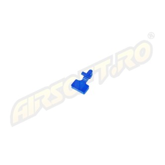 RETRO ARMS BOLT CATCH PT. SERIILE M4/AR15 - CNC - TYPE B - ALBASTRU