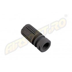 FLASH HIDER - CNC STEEL KNIGTH - 14MM - CCW