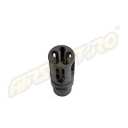 EVOLUTION SOFTAIR FLASH HIDER- CNC STEEL BIRDCAGE - 14MM - CW/CCW