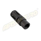 EVOLUTION SOFTAIR FLASH HIDER- CNC STEEL BIRDCAGE - 14MM - CW/CCW