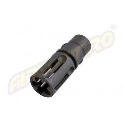EVOLUTION SOFTAIR FLASH HIDER- CNC STEEL BIRDCAGE - 14MM - CW/CCW