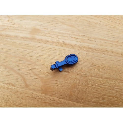 RETRO ARMS BOLT CATCH PT. SERIILE M4/AR-15 - CNC -  TYPE A - ALBASTRU