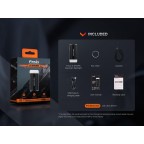 FENIX TORCIA MODELLO E-SPARK, PORTACHIAVI E POWERBANK