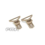 ARC MOUNT GOGGLES/MASK SWIVEL CLIPS FOR HELMET- 36MM - DARK EARTH