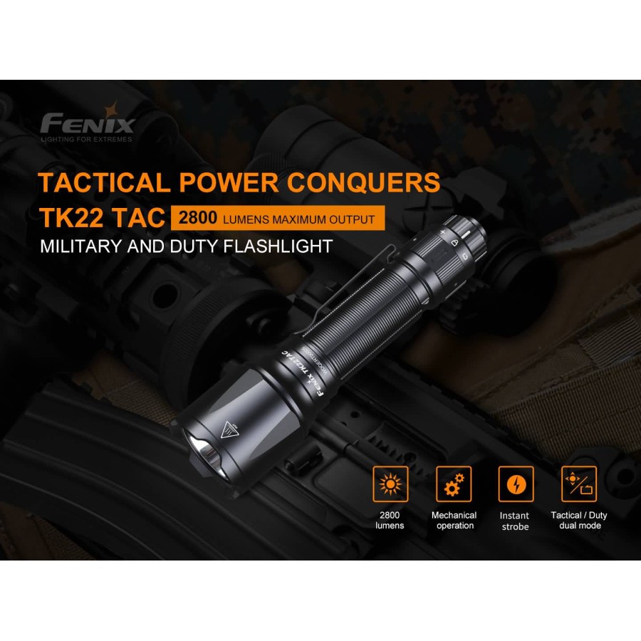 FENIX TORCIA TATTICA TK22 TAC LED