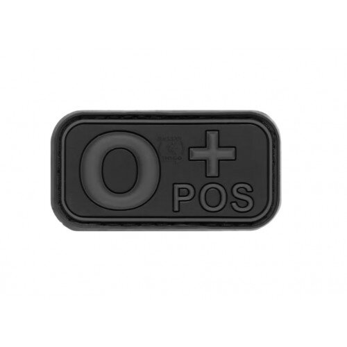 PATCH CAUCIUC - GRUPA SANGUINA - 0 POZITIV - BLACKOPS