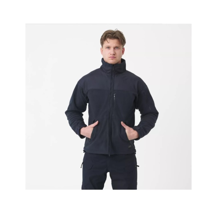 GIACCA CLASSIC ARMY FLEECE - NAVY BLUE