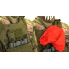 TG AIRSOFT DEAD RED RAG POUCH -BLACK