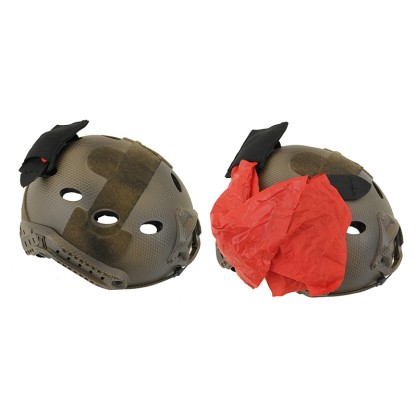 TG AIRSOFT DEAD RED RAG POUCH -BLACK