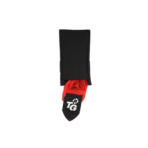 TG AIRSOFT DEAD RED RAG POUCH -BLACK