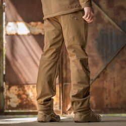 PANTALONI TACTICI SOFT SHEEL DE IARNA - COYOTE
