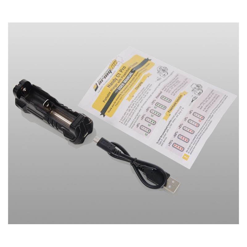ARMYTEK ALIMENTATOR PORTABIL PENTRU ACUMULATORI - MODEL HANDY C1 PRO