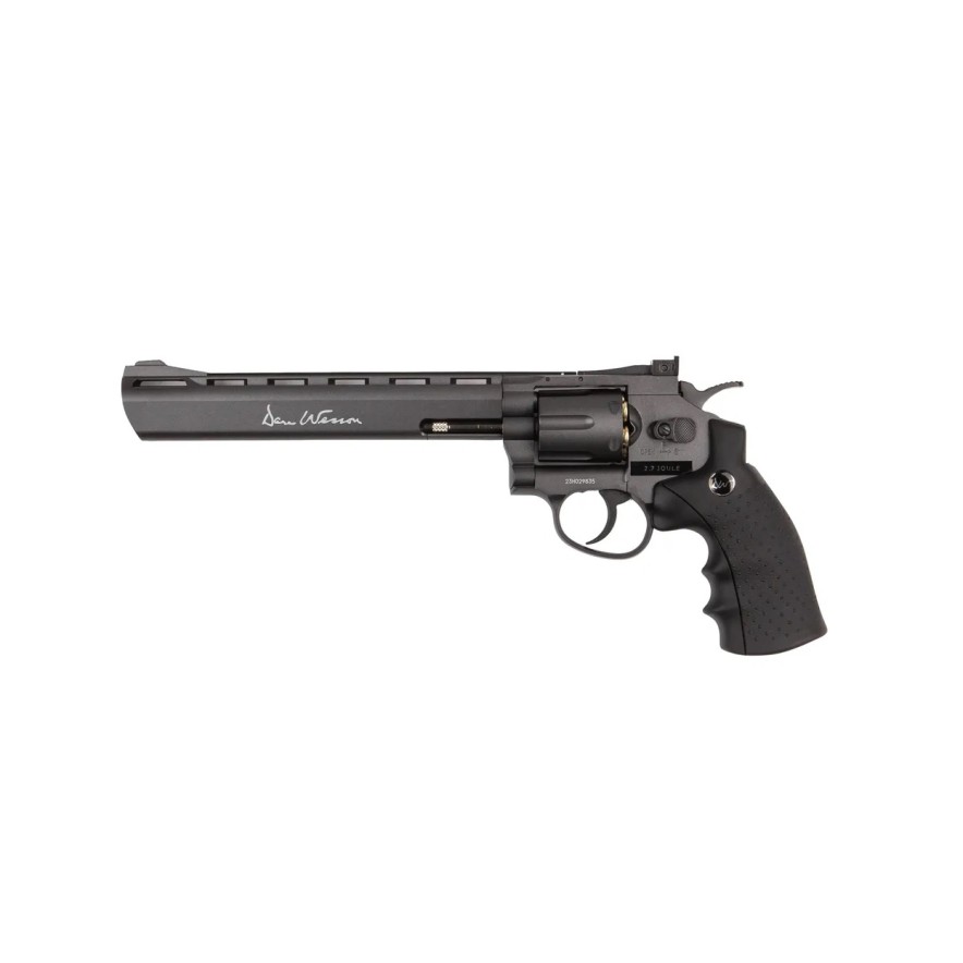 DAN WESSON BLACK 8 INCH REVOLVER - FULL METAL - GNB - CO2