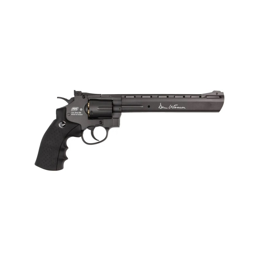 DAN WESSON BLACK 8 INCH REVOLVER - FULL METAL - GNB - CO2
