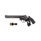 DAN WESSON BLACK 8 INCH REVOLVER - FULL METAL - GNB - CO2