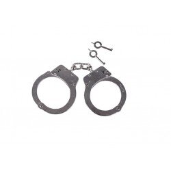 HAND CUFFS DOUBLE LOCK STEEL FLEXIBLE