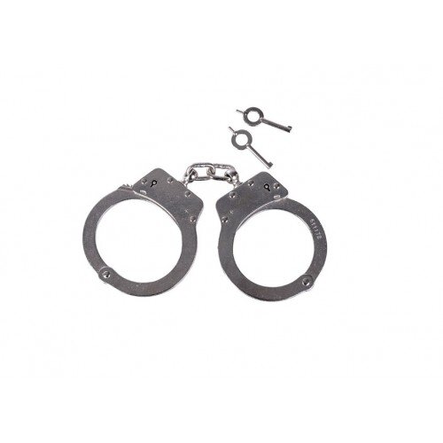 HAND CUFFS DOUBLE LOCK STEEL FLEXIBLE