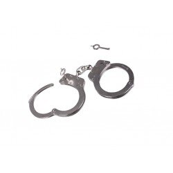 HAND CUFFS DOUBLE LOCK STEEL FLEXIBLE