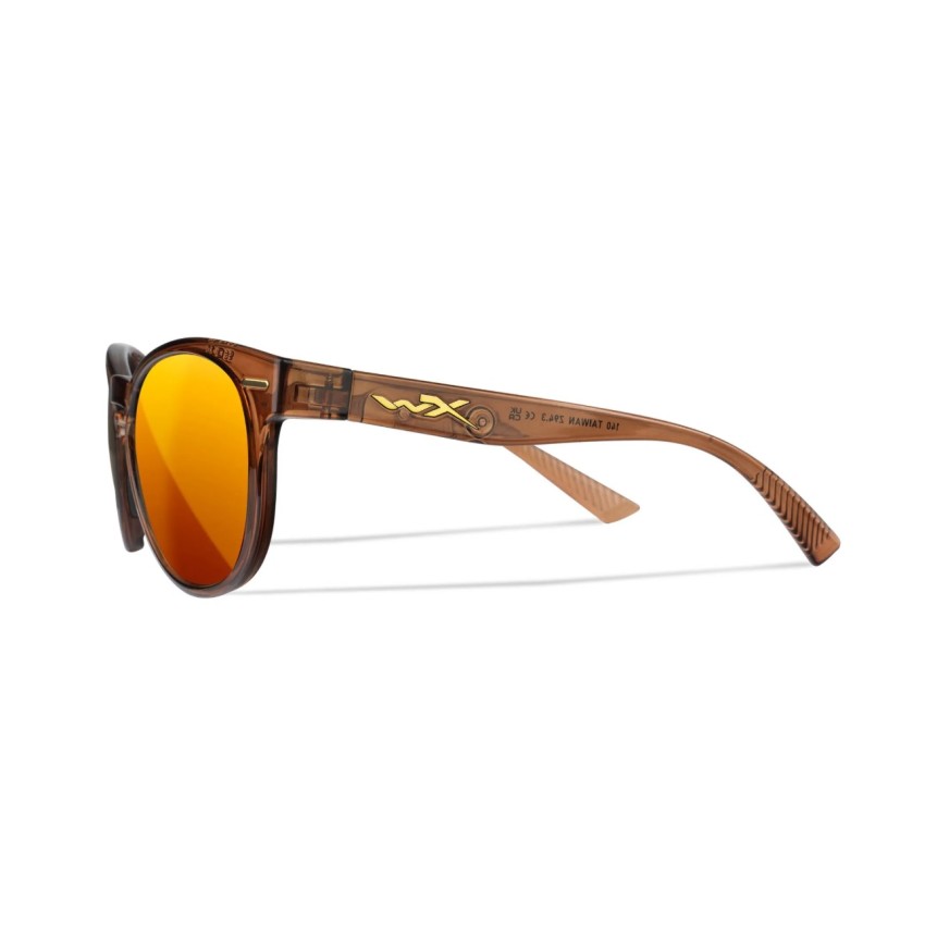 OCHELARI MODEL WX COVERT - LENSES CAPTIVATE POLARIZED BRONZE MIRROR - CRYSTAL ROOTBEER FRAME