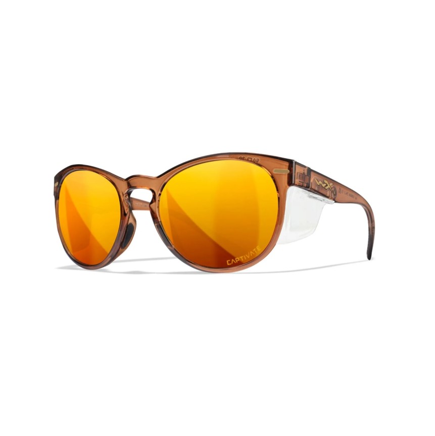 OCHELARI MODEL WX COVERT - LENSES CAPTIVATE POLARIZED BRONZE MIRROR - CRYSTAL ROOTBEER FRAME