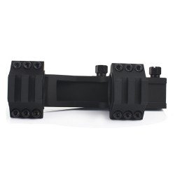 TOP RAIL 25.4MM / 30MM MOUNT BASE - BLACK