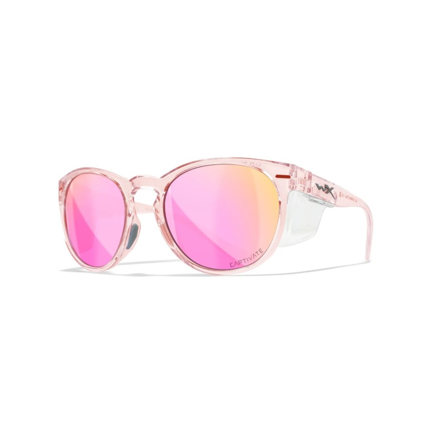 OCCHIALI MODEL WX COVERT - LENSES CAPTIVATET POLARIZED ROSE GOLD - GLOSS CRYSTAL BLUSH FRAME