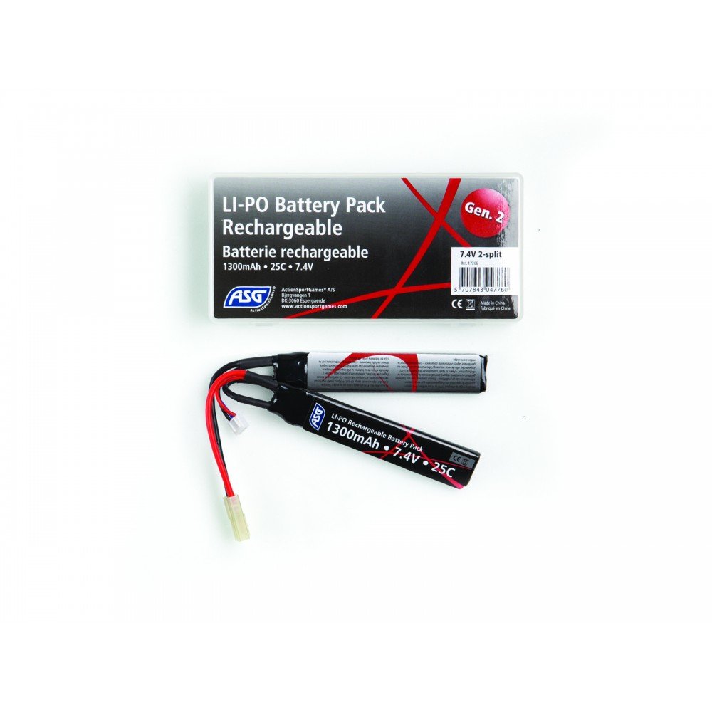 ASG Airsoft Battery Pack Mini Type 7.4V 1000 mAh LI-PO