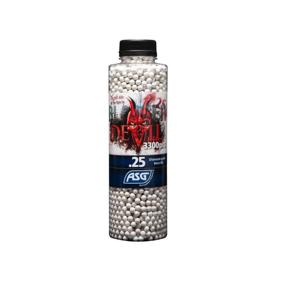 Blaster Devil Pallini da 0.25g in Bottiglia da 3300 pezzi - Bianchi