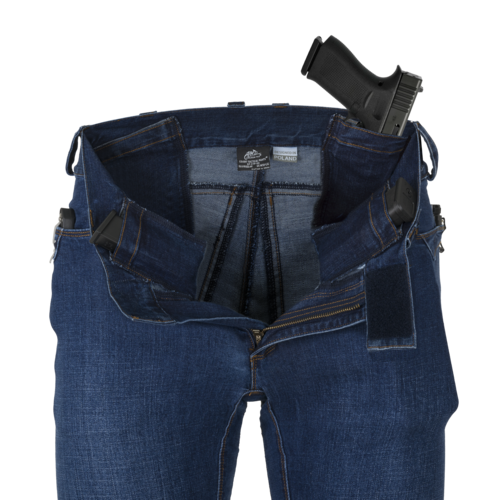 HELIKON PANTALONI TACTICI - DENIM MID - VINTAGE WORN BLUE