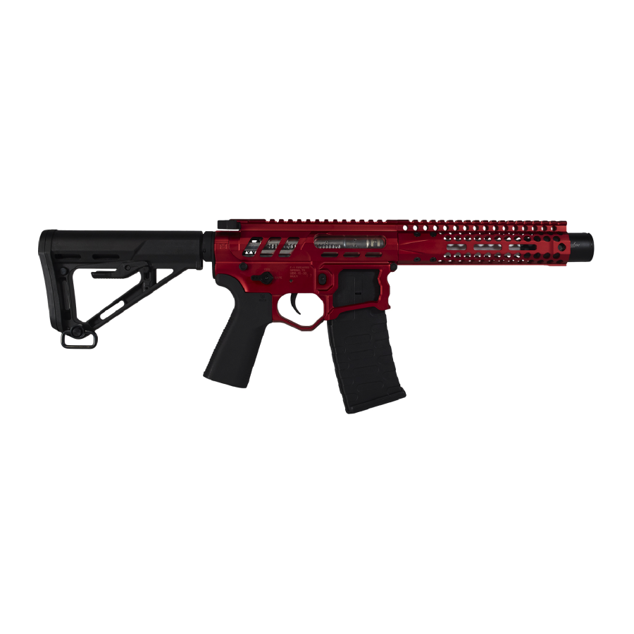 EMG F-1 FIREARMS PDW AEG - ELECTRONIC TRIGGER RED/BLACK