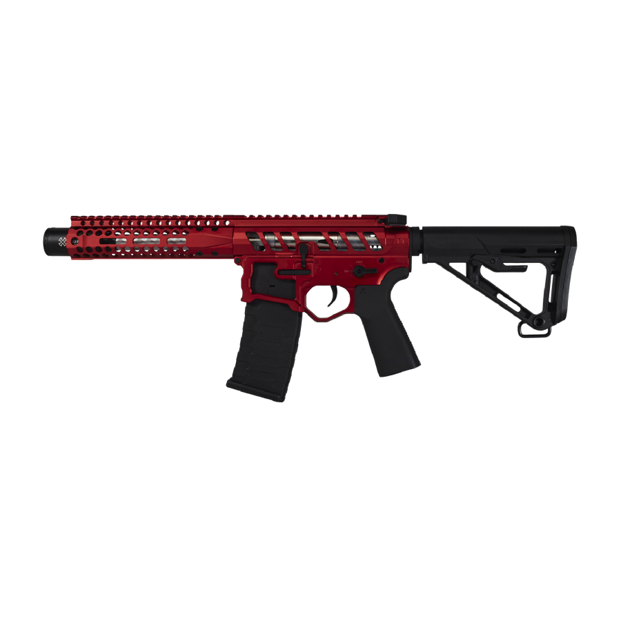 EMG F-1 FIREARMS PDW AEG - ELECTRONIC TRIGGER RED/BLACK