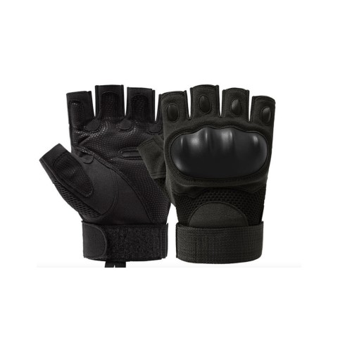 MANUSI DE PROTECTIE FARA DEGETE - BLACK