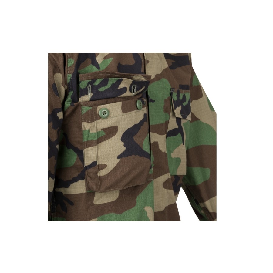 VESTON MODEL BDU - POLYCOTTON RIPSTOP - US WOODLAND