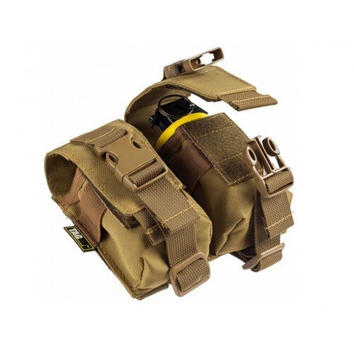 TAGINN PORT DUBLU/POUCH PENTRU GRENADE DE MANA - COYOTE BROWN