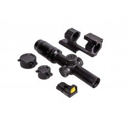FIREFIELD KIT LUNETA RAPIDSTRIKE 1-4X24 SFP CU MINI DOT - BLACK