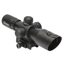 BARRAGE RIFLESCOPE- RED-GREEN MIL-DOT ILLUMINATED RETICLE - MATTE BLACK - 2.5-10X40