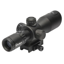 BARRAGE RIFLESCOPE- RED-GREEN MIL-DOT ILLUMINATED RETICLE - MATTE BLACK - 2.5-10X40