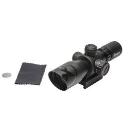 BARRAGE RIFLESCOPE- RED-GREEN MIL-DOT ILLUMINATED RETICLE - MATTE BLACK - 2.5-10X40