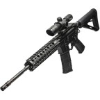 2.5-10X40 - BARRAGE RIFLESCOPE WITH RED LASER