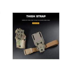WST 6354 DO HOLSTER GLOCK 17 WITH X300 FLASHLIGHT, RIGHT-HANDED -  MULTICAM