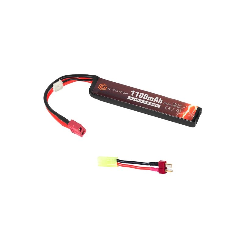EVOLUTION 7.4V - 1100 MAH LI-PO BATTERY ULTRA POWER - 7.4V - 1100MAH - 20C - 40C
