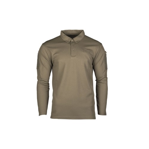 BLUZA TACTICA POLO CU USCARE RAPIDA - MANECA LUNGA - OLIV