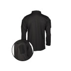 BLUZA TACTICA POLO CU USCARE RAPIDA - MANECA LUNGA - NEGRU