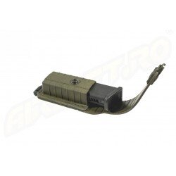 PORT INCARCATOR SIMPLU INCHIS DIN POLIMER - PENTRU GLOCK 17 - SISTEM MOLLE - GREEN