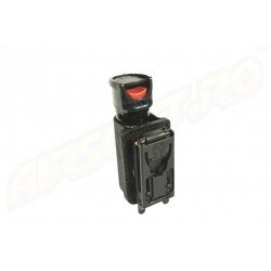 OPENED PEPPER SPRAY HOLDER POUCH IN KYDEX AND TECH - RUBBER