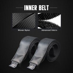 AMOMAX DOUBLE BELT MODEL GREYHAWK - BLACK