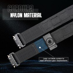 AMOMAX DOUBLE BELT MODEL GREYHAWK - BLACK